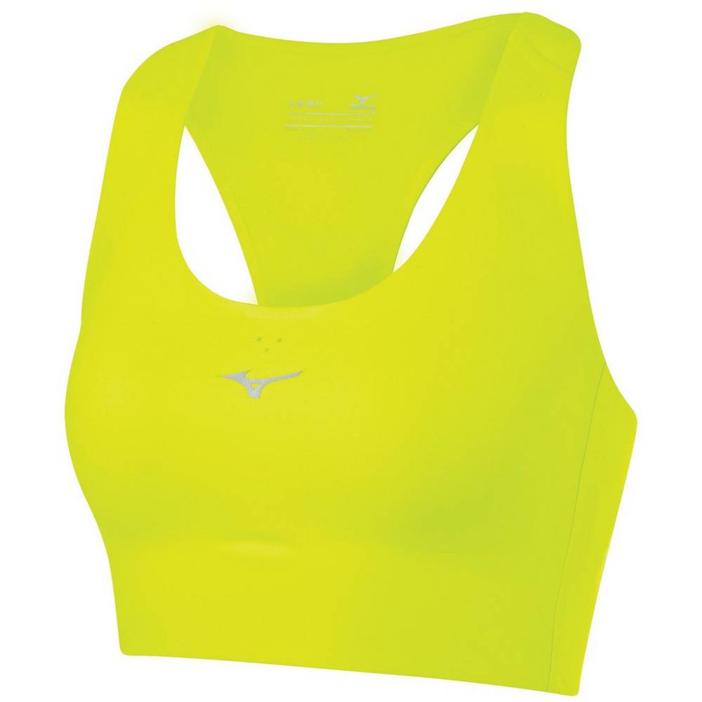 Mizuno Women's Aero Crop Bra Yellow (421657-JXL)